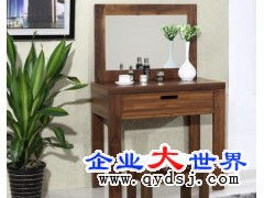 上海全實(shí)木小戶(hù)型梳妝臺(tái) 純黑胡桃木化妝桌銷(xiāo)售與批發(fā)指南